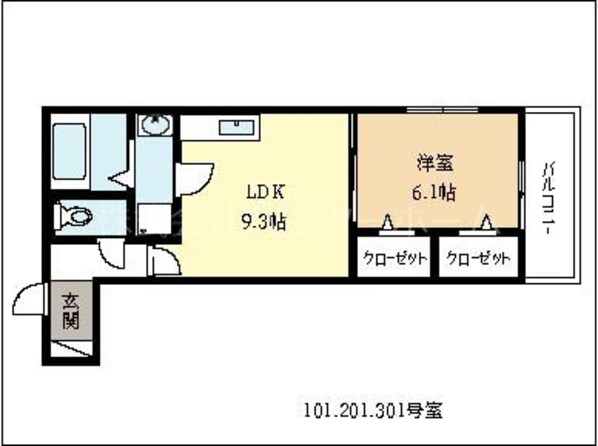 久津川駅 徒歩4分 1階の物件間取画像